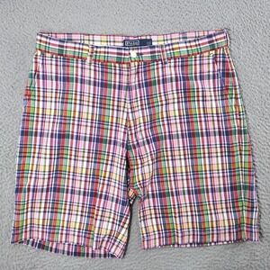Polo Ralph Lauren Shorts Mens 35 Plaid Madras Classic Fit Summer Preppy Casual